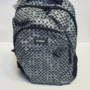Street Urban Checkered Ранец– Сив и Црн