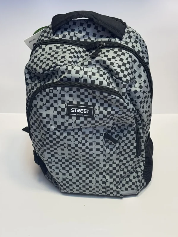 Street Urban Checkered Ранец– Сив и Црн